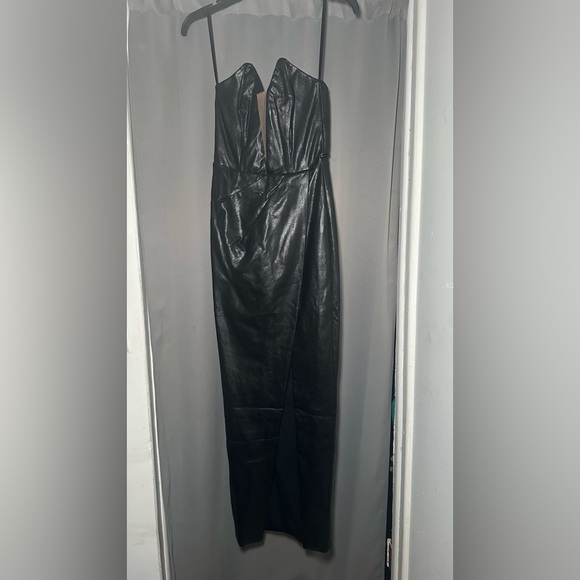 Michael Costello x Revolve Jake Gown Black Strapless Dress Size XS - Picture 2 of 10